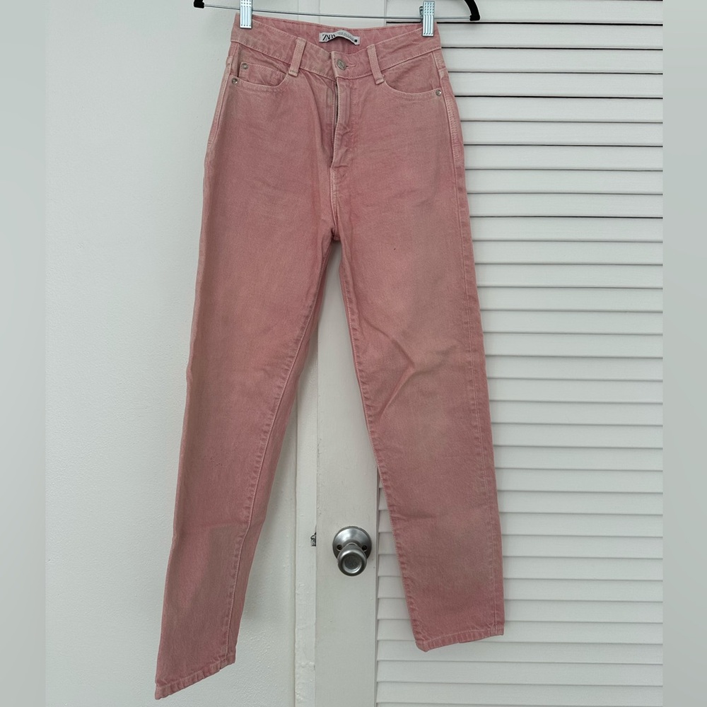 Zara Pink Mom Jeans